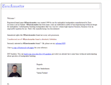 Tablet Screenshot of euroacoustics.org